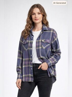 Outback Flannel Purple Plaid Jacket